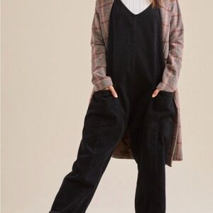 Altar’d State Black Corduroy Overalls